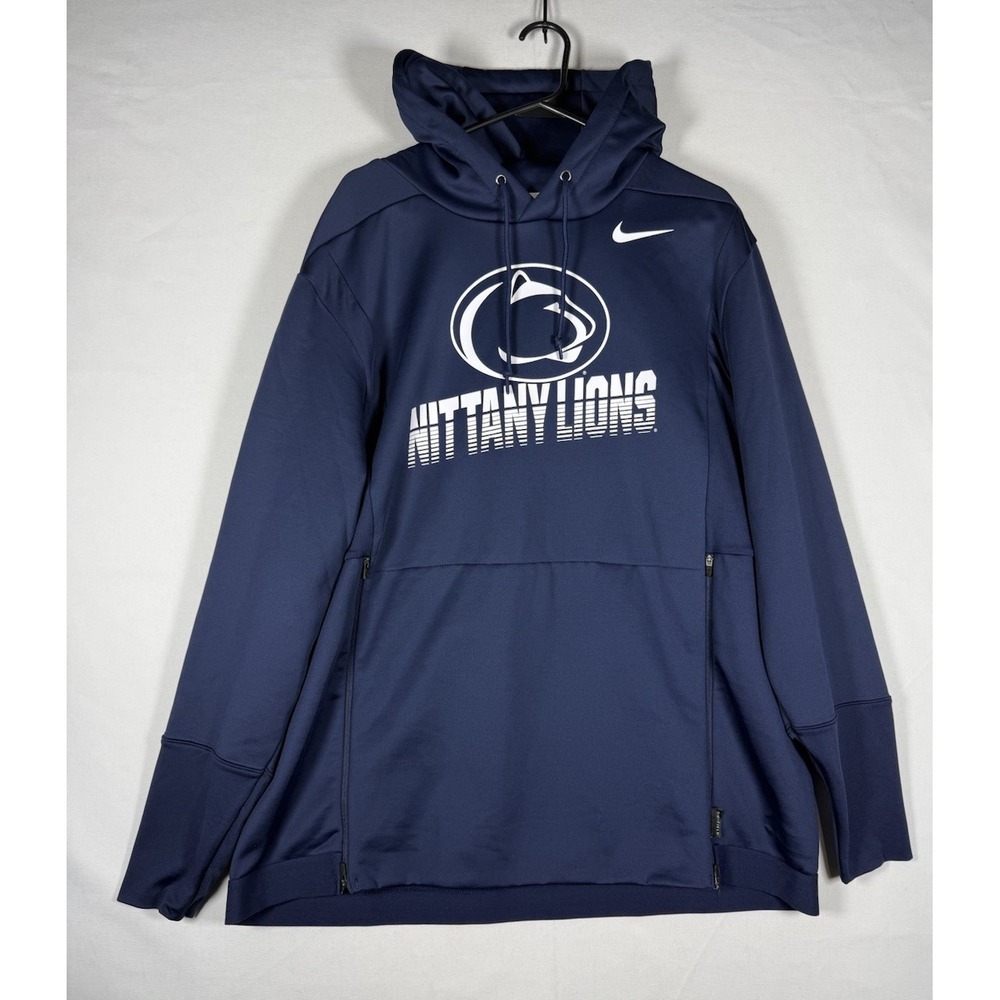 Nike Penn State Nittany Football Hoodie 2019 Issue Mens XL Blue James Franklin